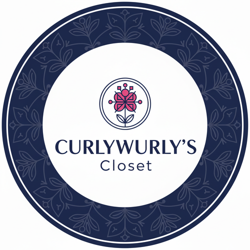 Curlywurly's Closet Circular Logo